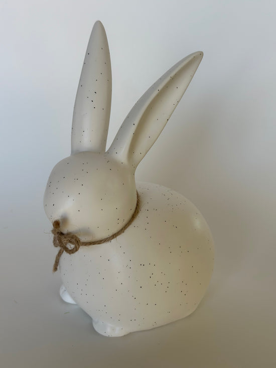 Conejo blanco con acentos negros "Big Ears"